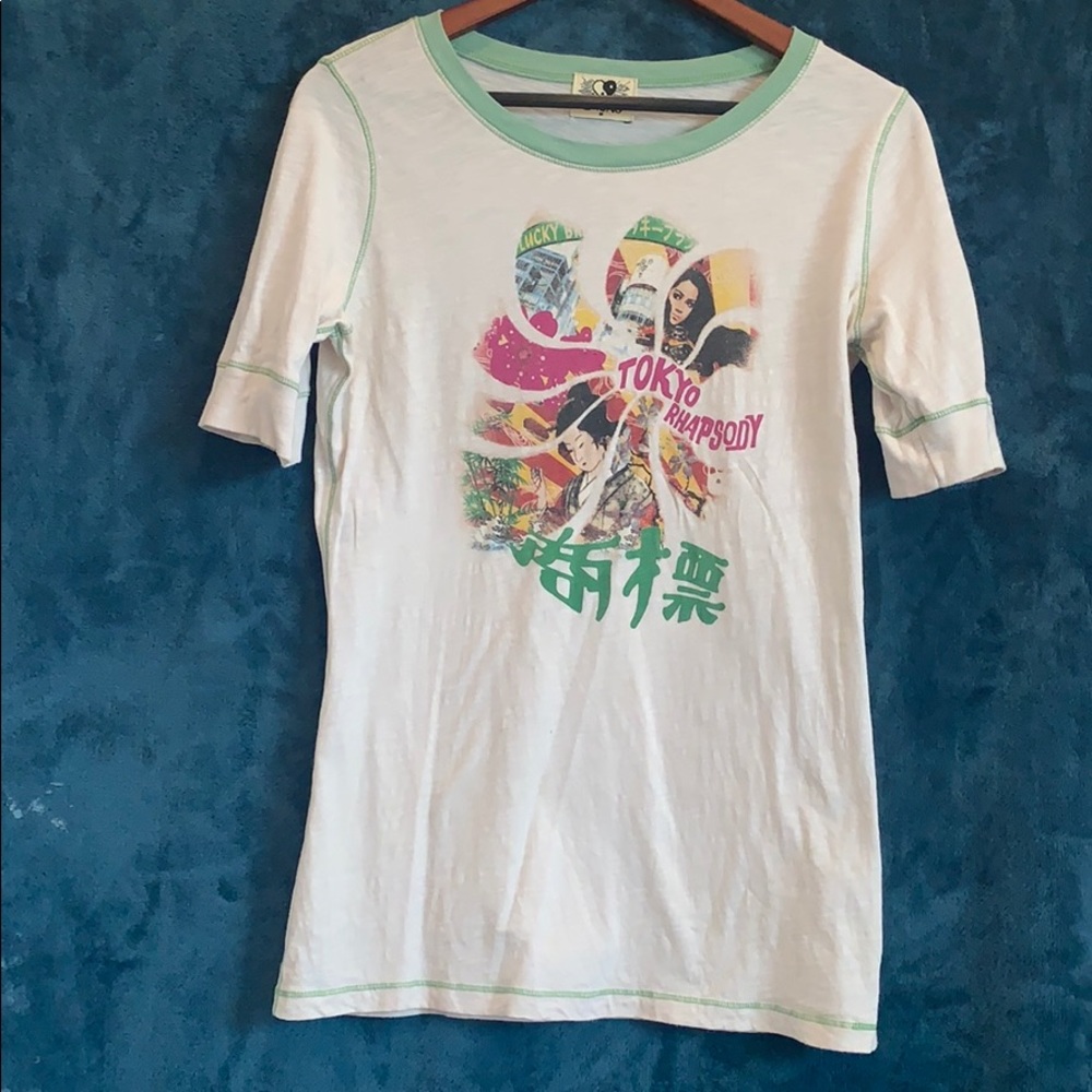 Tokyo Lucky Brand half sleeve tee shirt sz medium